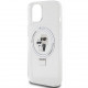  Чехол Karl Lagerfeld Ring Stand Karl  Choupettte для iPhone 15|14|13 White with MagSafe (KLHMP14SHMRSKCH)
